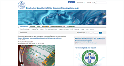 Desktop Screenshot of krankenhaushygiene.de